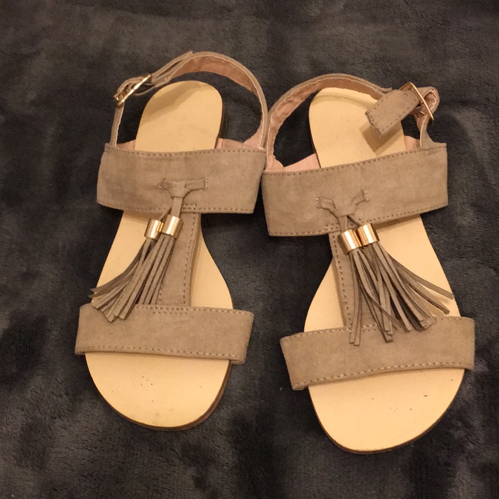 Cute beige sandals