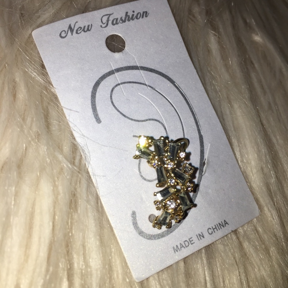 Rhinestone Earring cuff