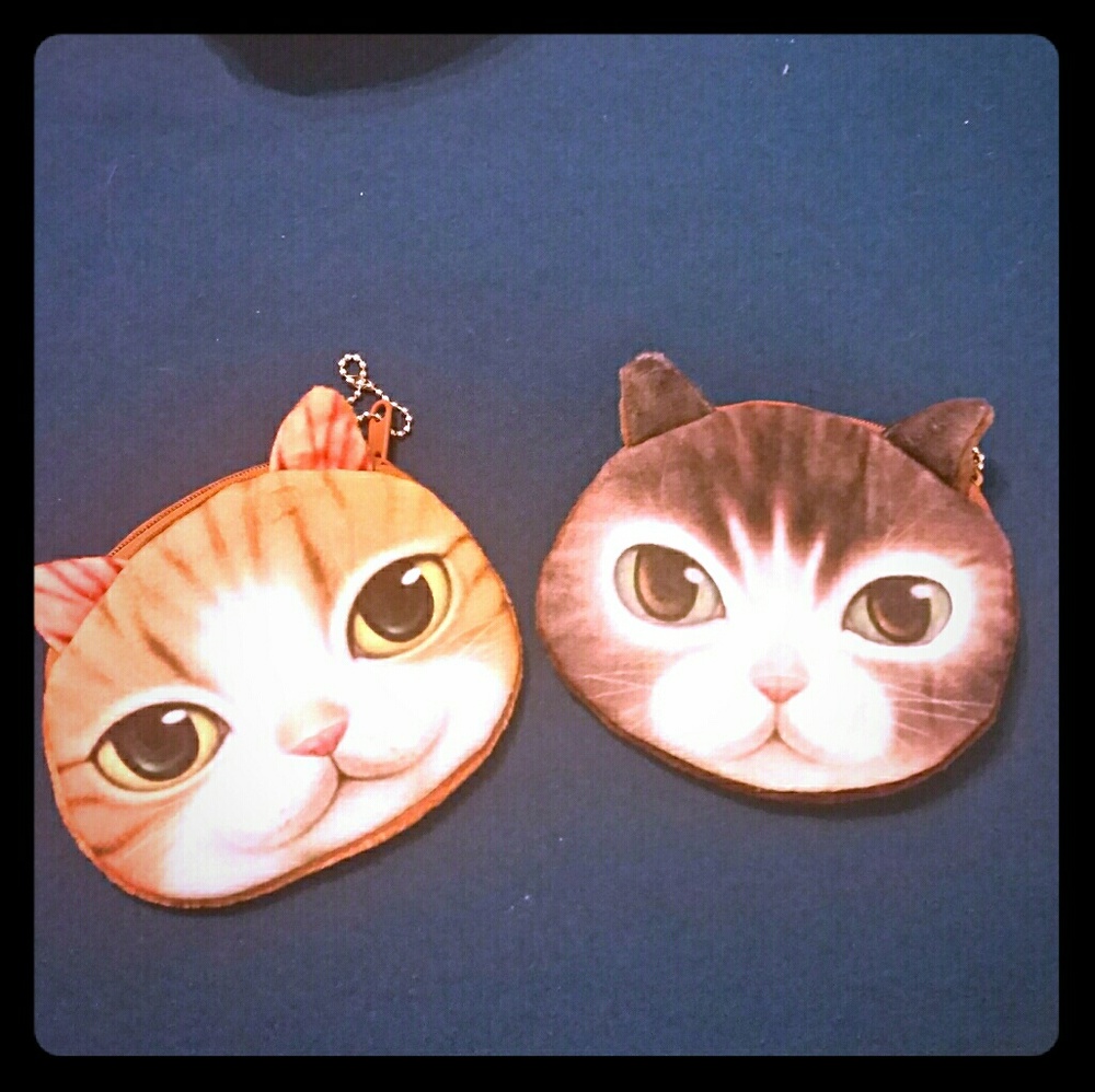 Two Cat Coin Purses Stocking Stuffers!!!! - image 2