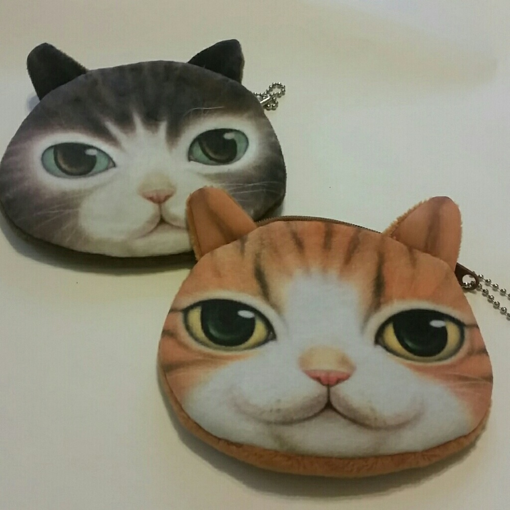 Two Cat Coin Purses Stocking Stuffers!!!! - image 1