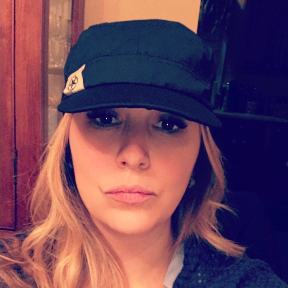 Unisex Flat Roof Military Hat