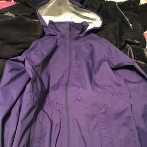Purple north face rain jacket hyvent 2.5L like new