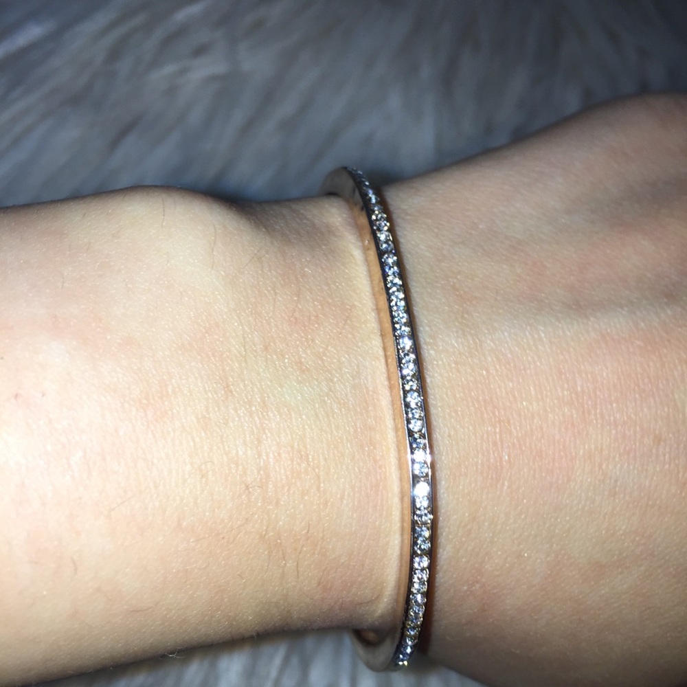 Rose Gold Rhinestone cuff