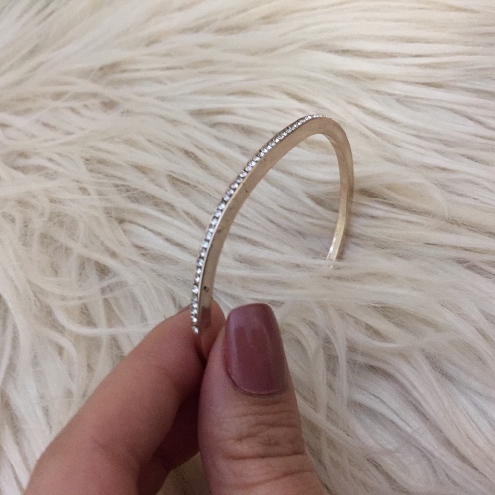 Rose Gold Rhinestone cuff - Picture 5 of 6