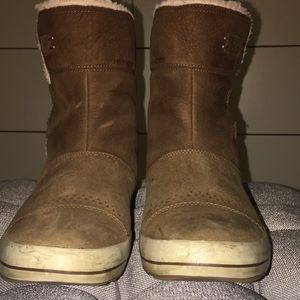 Brown waterproof boots