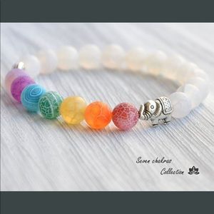 Chakra Mala Gemstone Beads Energy Bracelet 1 LEFT
