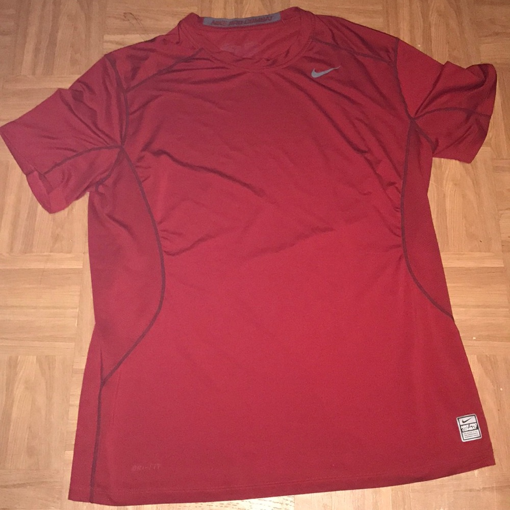 Nike pro combat dri-fit fitted shirt