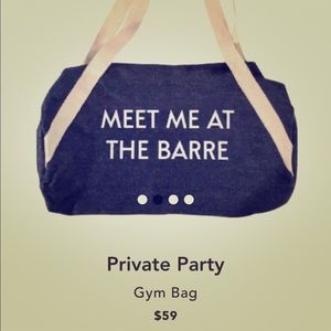 PRICE DROP: FabFitFun gym bag ; Private Party