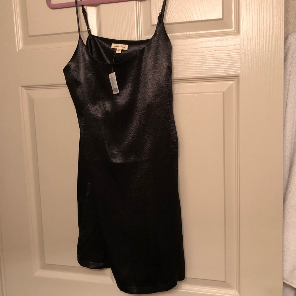 Silence & Noise Satin Slip Dress