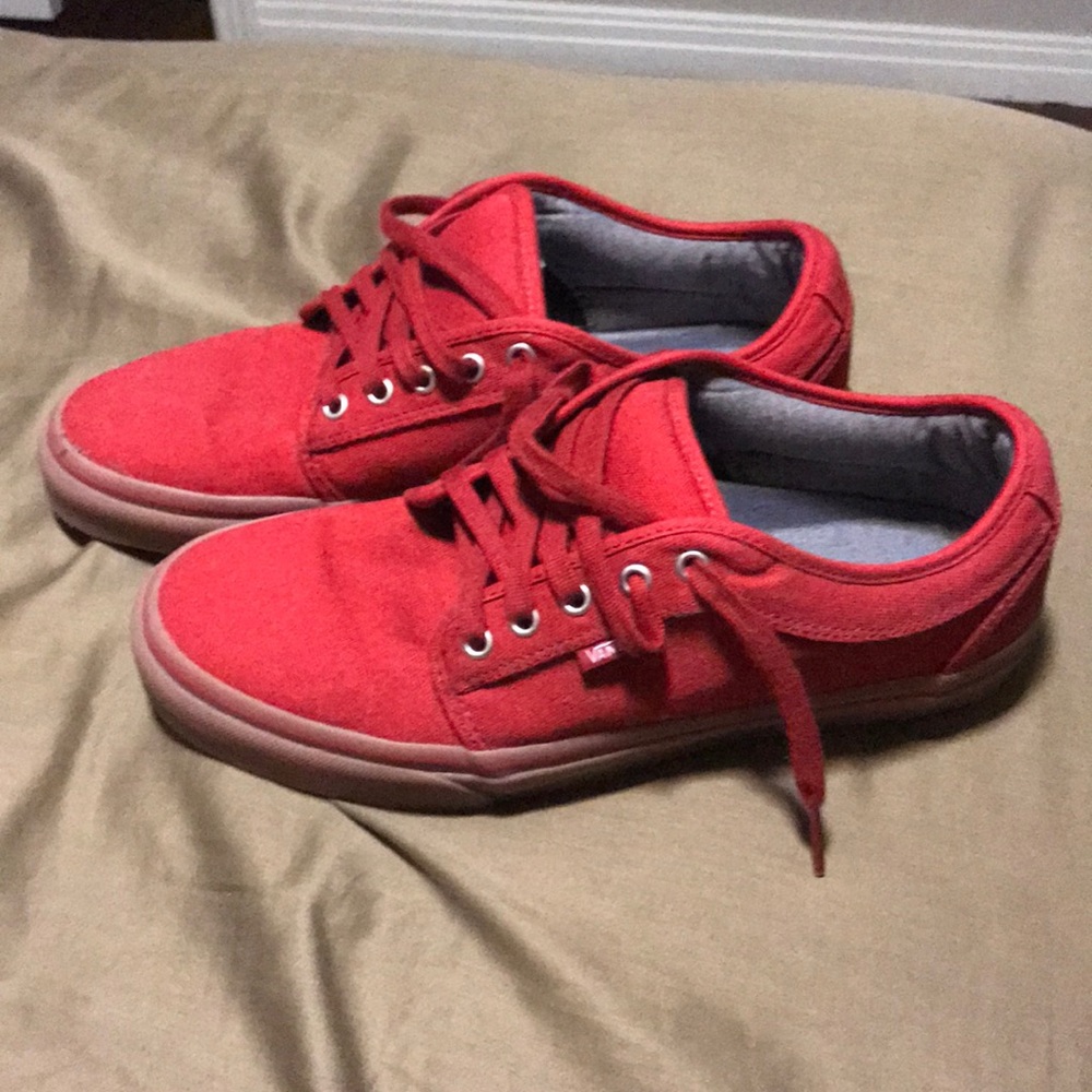 Men’s red Vans