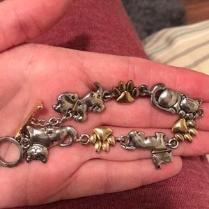 Cat and dog bracelet