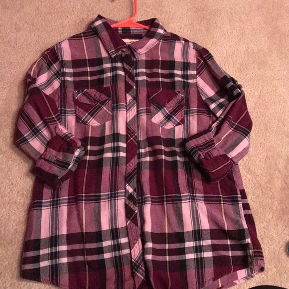 Arizona Jean Company Tops - Purple button up