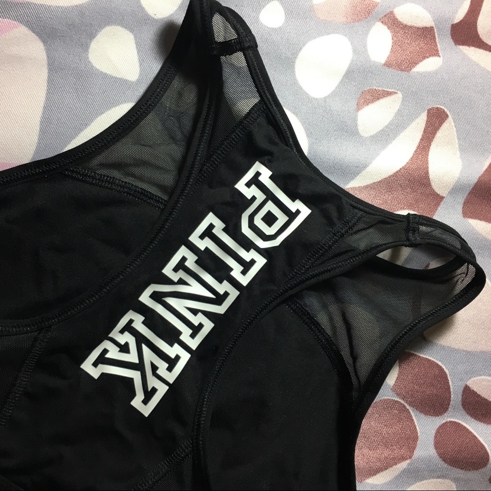 Pink sport bra top
