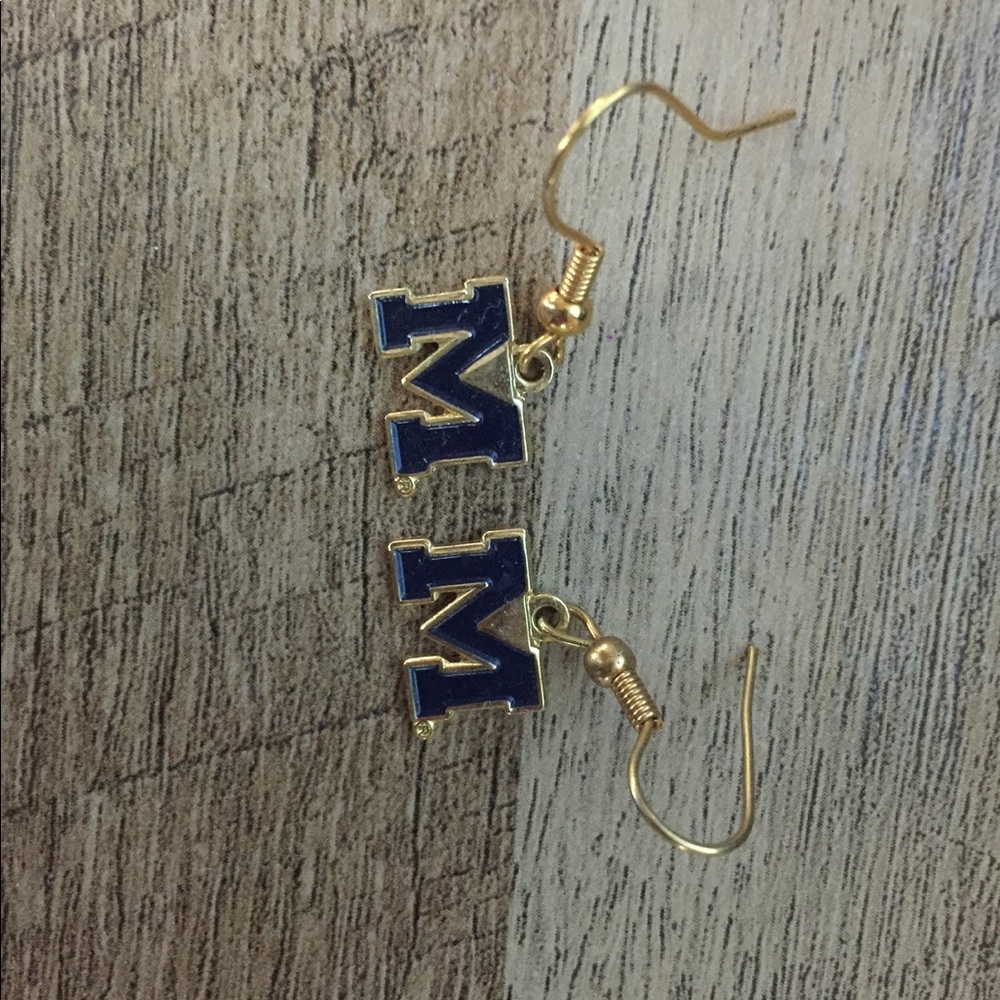 University of Michigan earrings