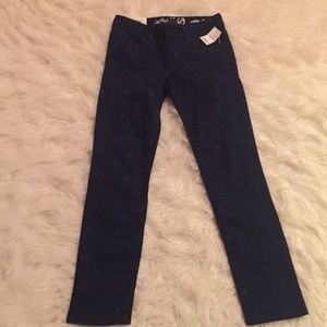 NWT girls super skinny navy jeans
