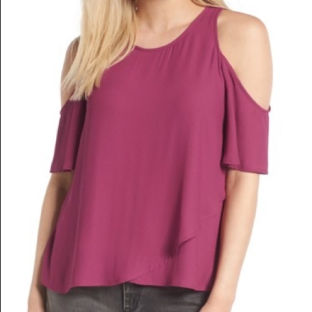 Lush cold shoulder top