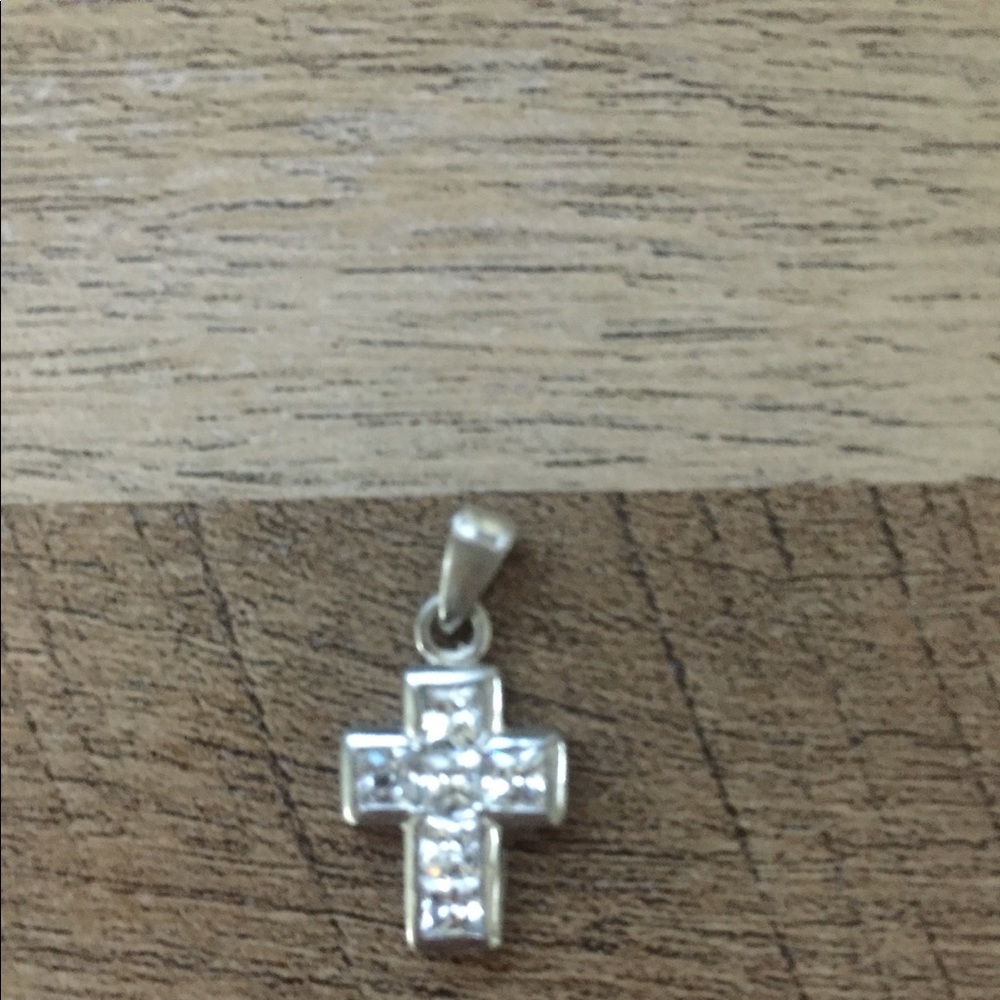 Petite cross charm