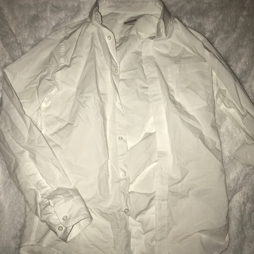 white button down