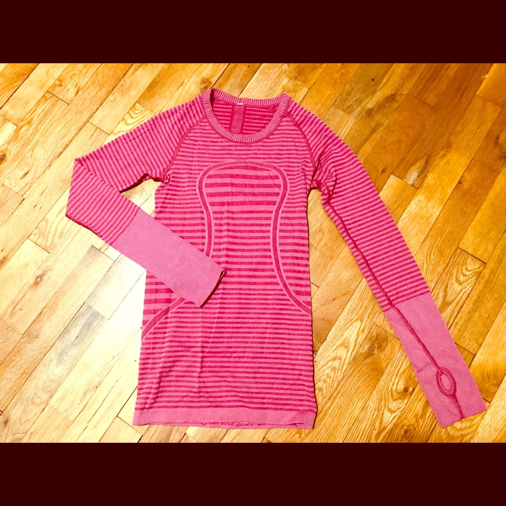 Lululemon L/S swiftly Lucy stripe