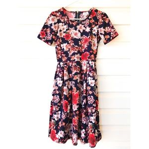 LuLaRoe Floral print Amelia Dress