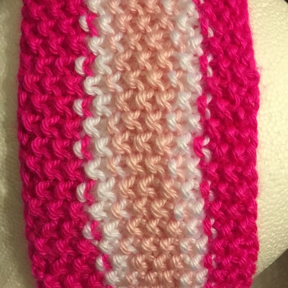 Pink & White Headband/Earwarmer - Picture 3 of 3