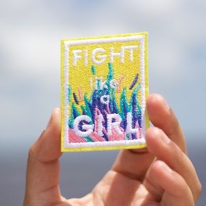 Fight Like A Girl Iron on Patch