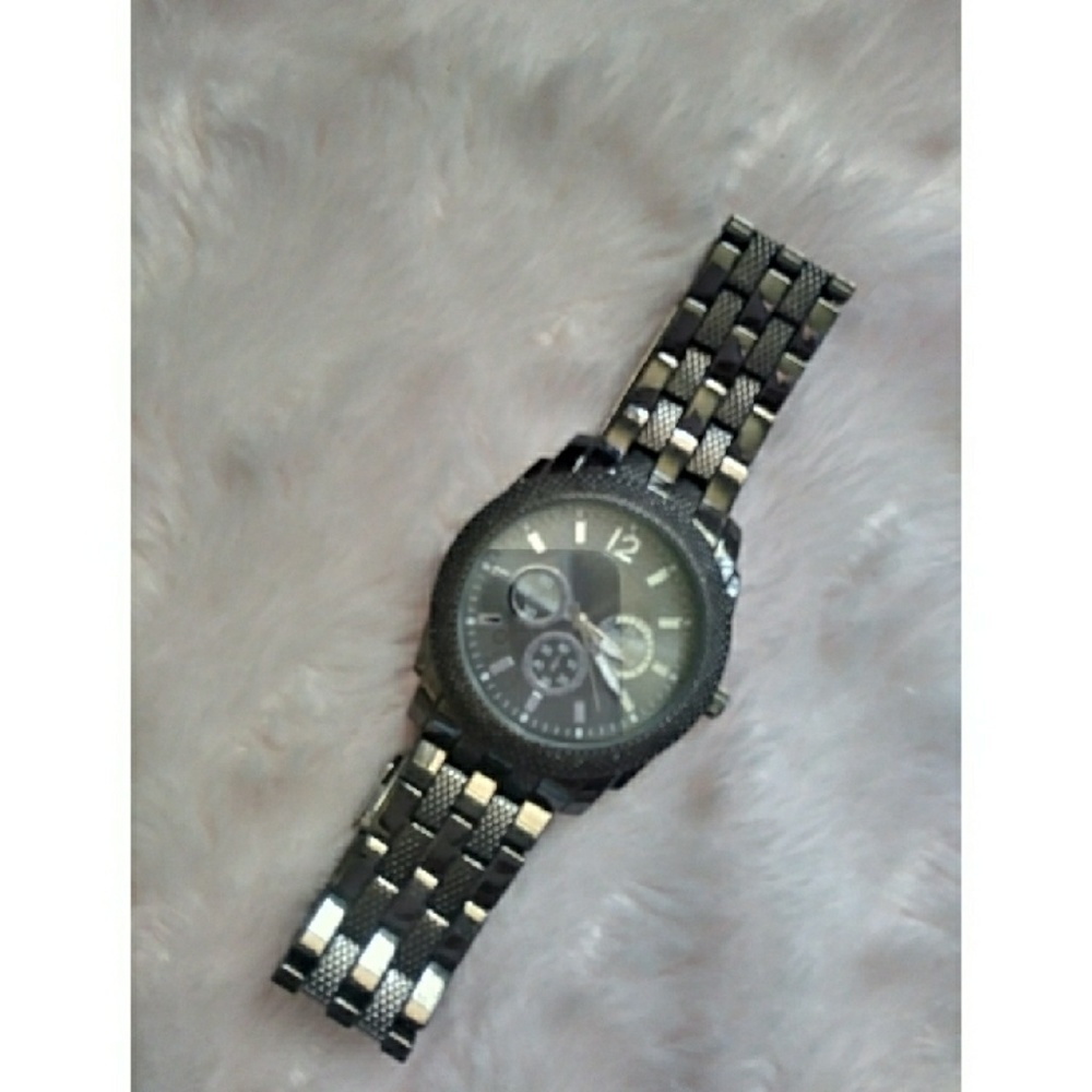 Stainless steel silver watch