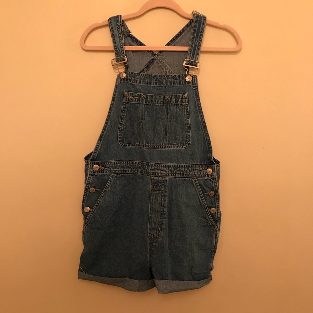 Blue jean overalls