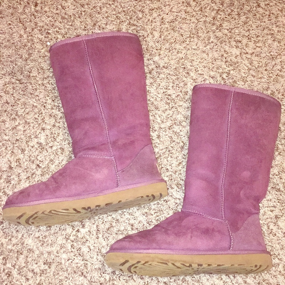 Wine UGG boots