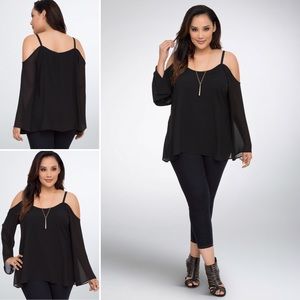 IT’S HERE!! I Chiffon Cold Shoulder Top