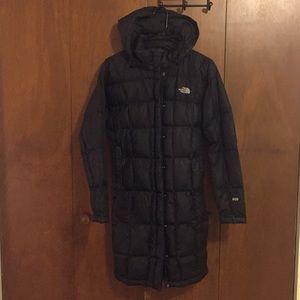 North Face black winter parka