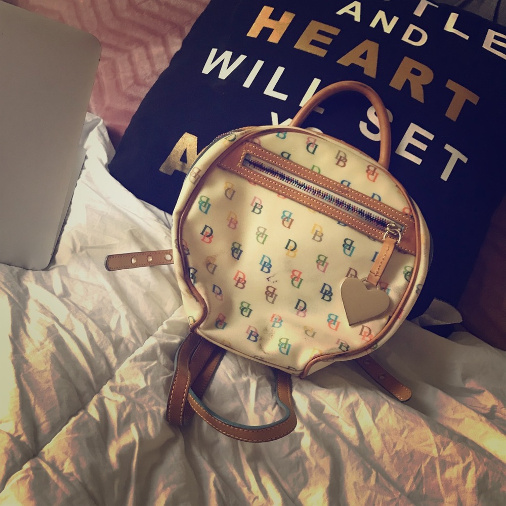 Small Dooney and Bourke backpack with metal heart!