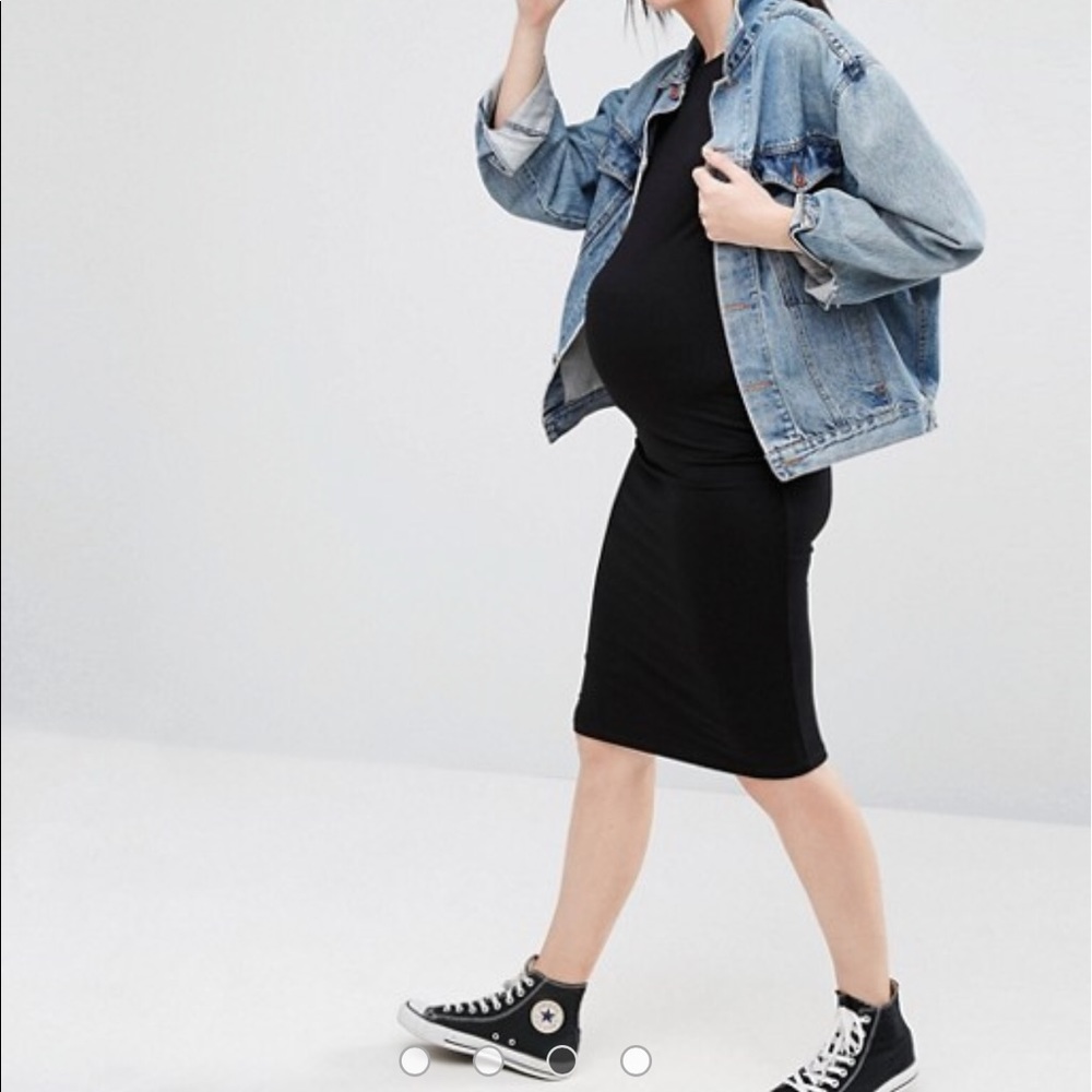 ASOS Maternity Black Essentials Dress