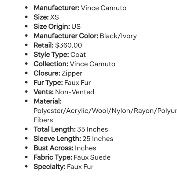 🍁 VINCE ❄️ Sherpa Wool V leather suede Christmas coat 🎄 S&ISOsizeL - Picture 8 of 11