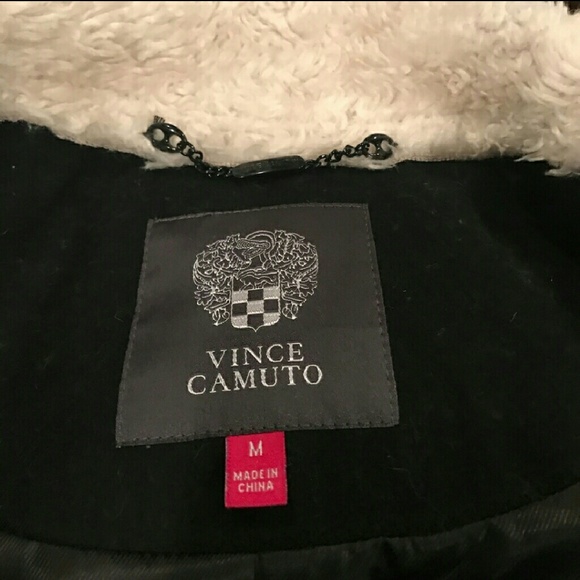 🍁 VINCE ❄️ Sherpa Wool V leather suede Christmas coat 🎄 S&ISOsizeL - Picture 5 of 11