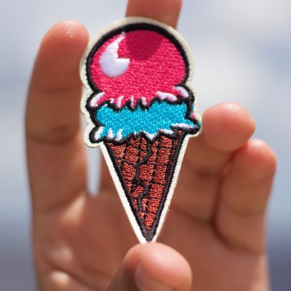 Ice Cream Iron on Patch