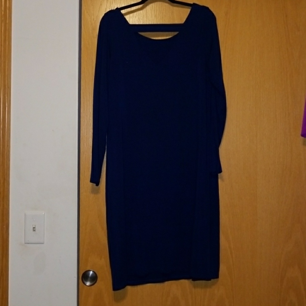 Navy long sleeve dress