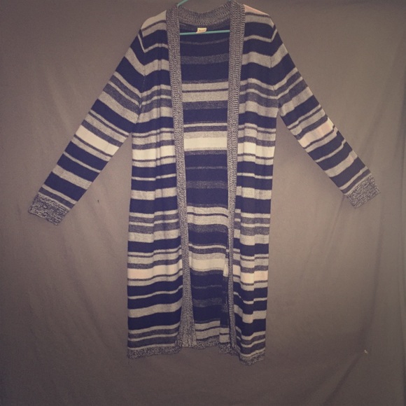 Faded Glory Sweaters - 2XL/XXL - Juniors Brushed Ombre Striped Cardigan