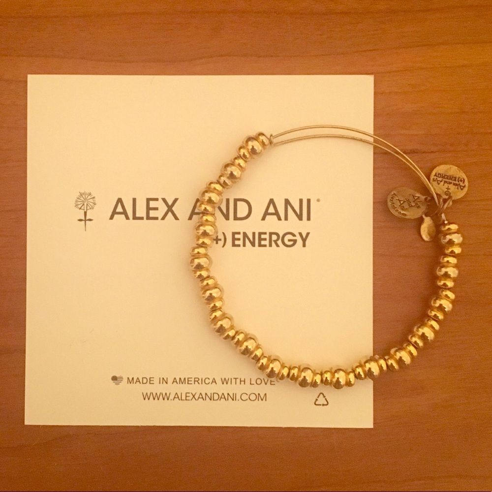 Alex and Ani gold bangle bracelet