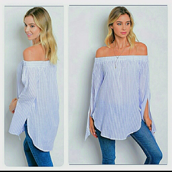 *"Casual Beauty" Off-Shoulder Blouse* - Picture 3 of 3
