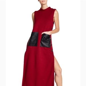 TOV Faux-Leather pocket dress NEW!