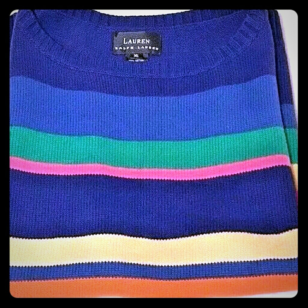 Lauren Ralph Lauren multicolored  vest sweater XL