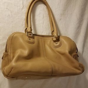 Leather Cole Haan Satchel Purse Nude Beige