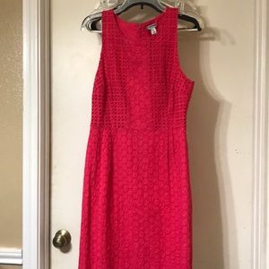 Coral Lacey dress