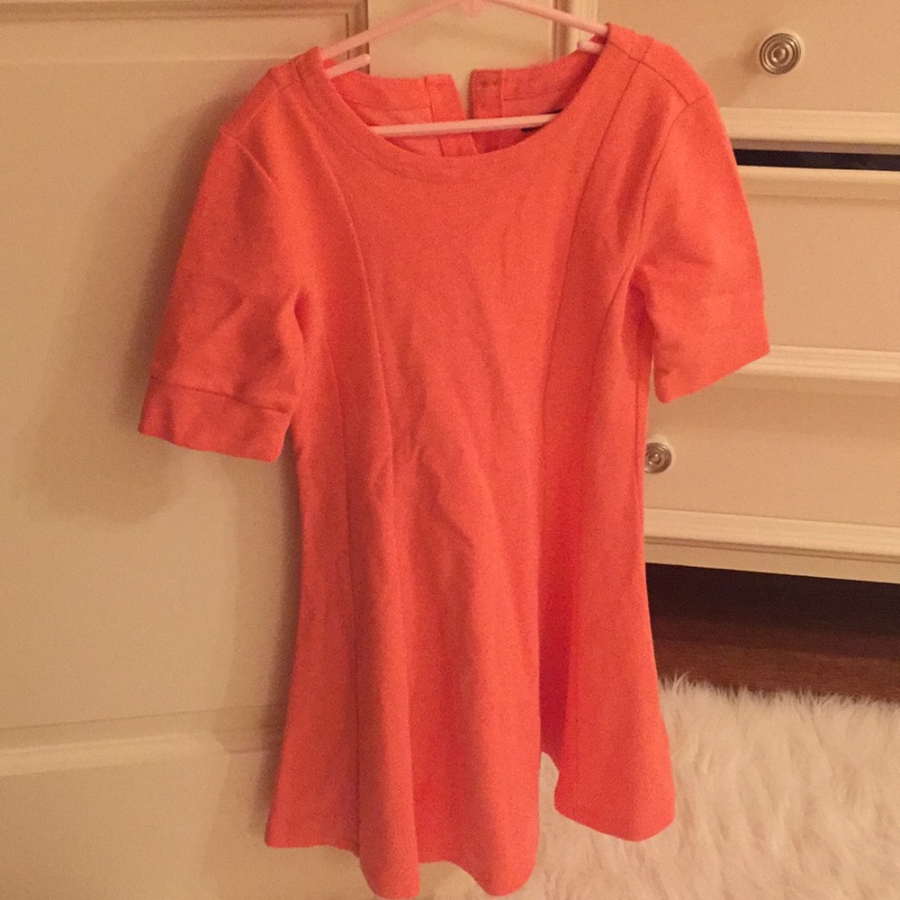 Girls pink cap sleeve dress