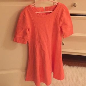 Girls pink cap sleeve dress