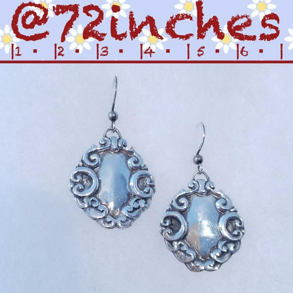 Vintage 925 Sterling Silver Dangle Earrings