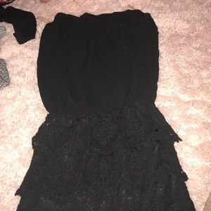Black never worn before romper!