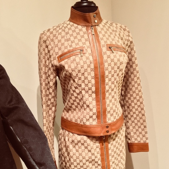 gucci skirt and jacket