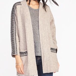 Tan with black detail cardigan with tags!